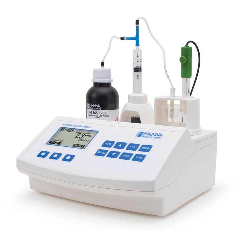 HI 84500 Borászati minititrátor a kén-dioxidtartalom méréséhez