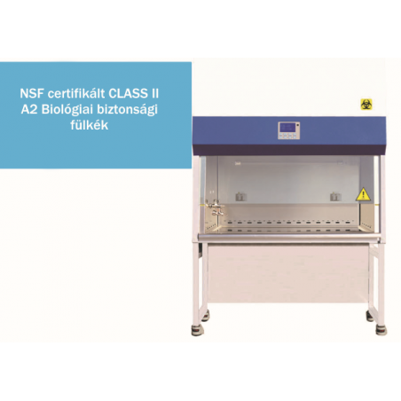 BIOBASE 11235BBC86 típusú NSF certifikált Class II A2 biológiai biztonsági fülke, biohazard fülke 910 mm hasznos szélesség