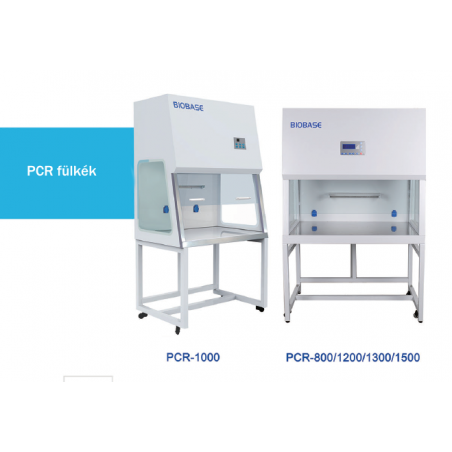 BIOBASE PCR-1200 típusú PCR fülke, 1200 mm széles